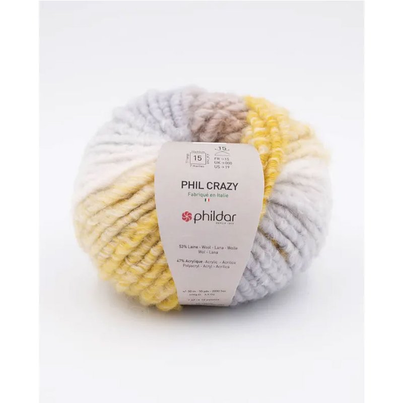 Pelote de fil à tricoter Phildar Crazy Céréale - Phildar - Mondial Tissus