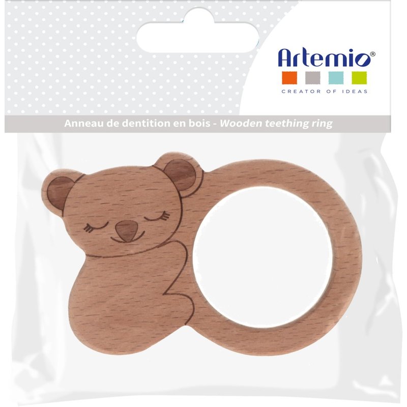 Anneau dentition bois koala 7x10cm - Artemio - Mondial Tissus