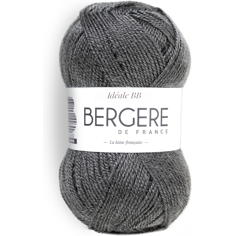 Pelote de laine Bergère de France idéal BB cendre N°11130 - Bergère de France - Mondial Tissus