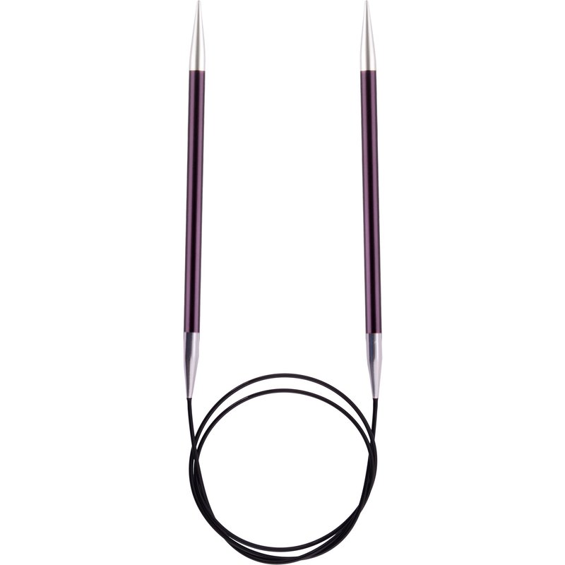 Aiguille à tricoter circulaire fixe Zing 120 cm x 6 mm - Knit Pro - Knit Pro - Mondial Tissus