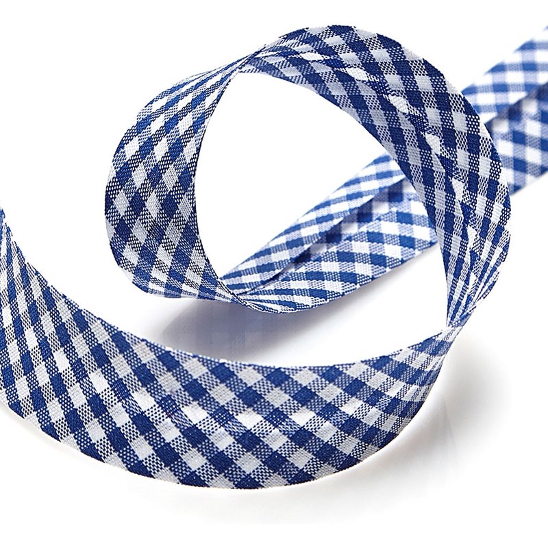 Biais vichy - Marine - MT - Mondial Tissus