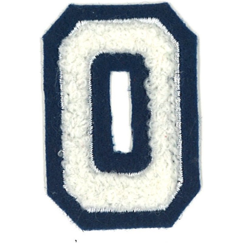 Écusson thermocollant chiffre bouclette 0 - Frou Frou - Mondial Tissus