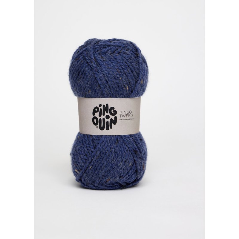 Pelote de fil à tricoter Tweed marine - Pingouin - Pingouin - Mondial Tissus