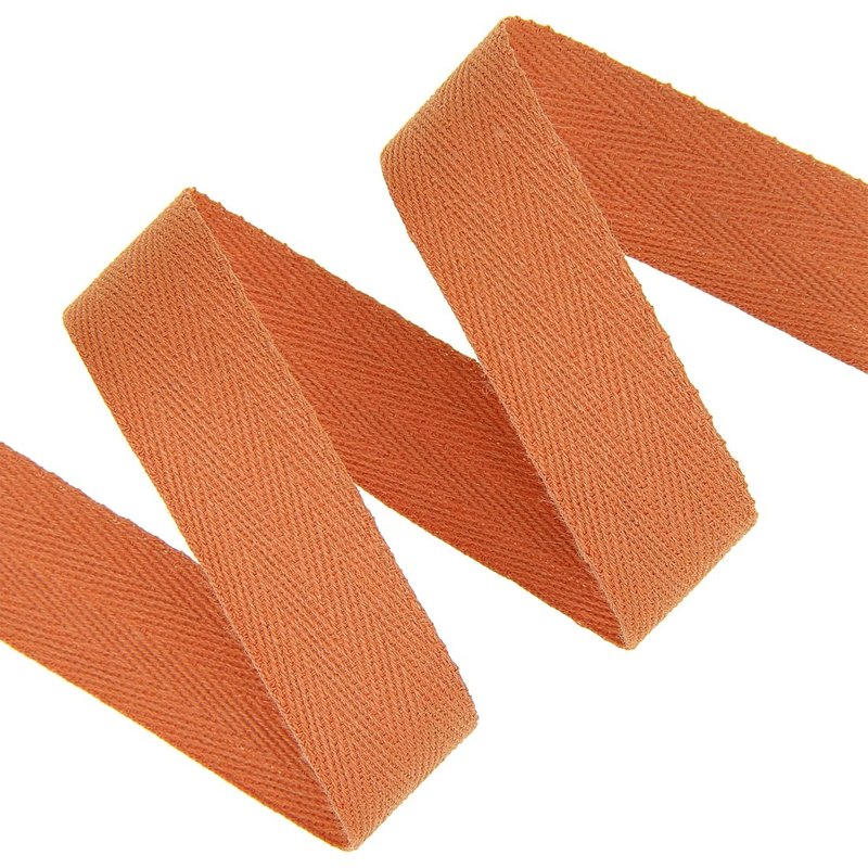 Ruban sergé chevron 20 mm terracotta - MT - Mondial Tissus