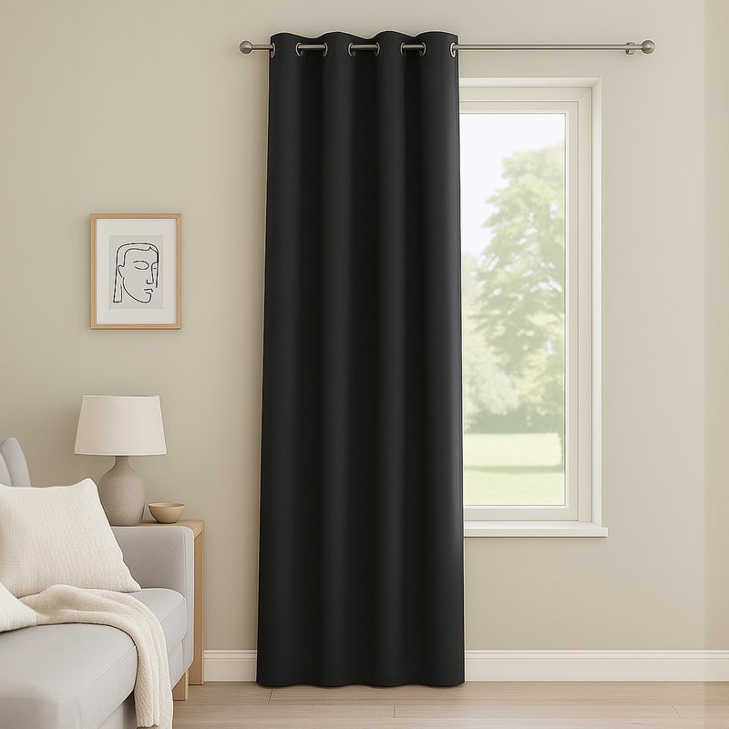 Rideau thermique Poppy acier - MT - Mondial Tissus