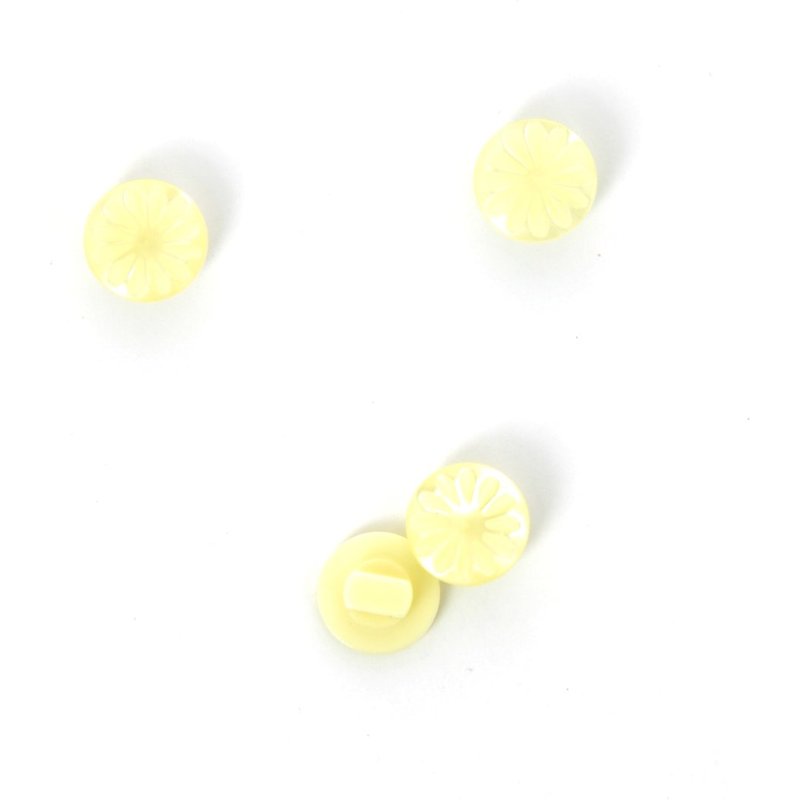 Boutons à queue forme pétale crème 11 mm MT - MT - Mondial Tissus