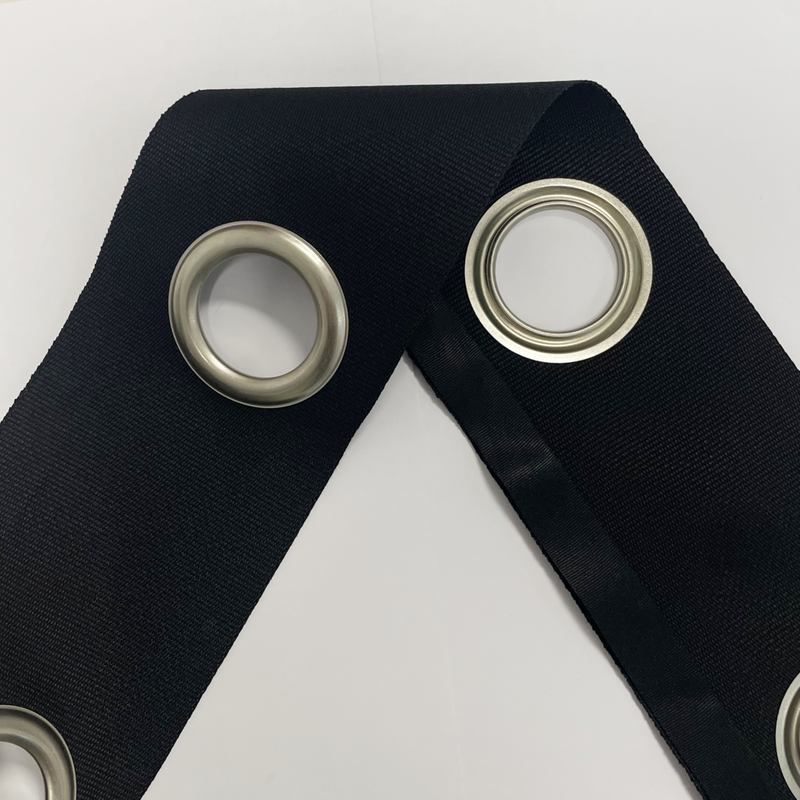 Décoband oeillet 40 nickel mat / noir - Mondial Tissus