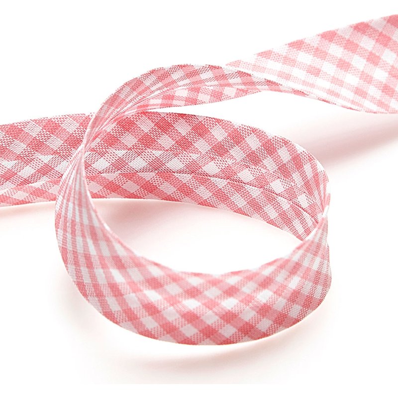 Biais vichy - Rose - MT - Mondial Tissus