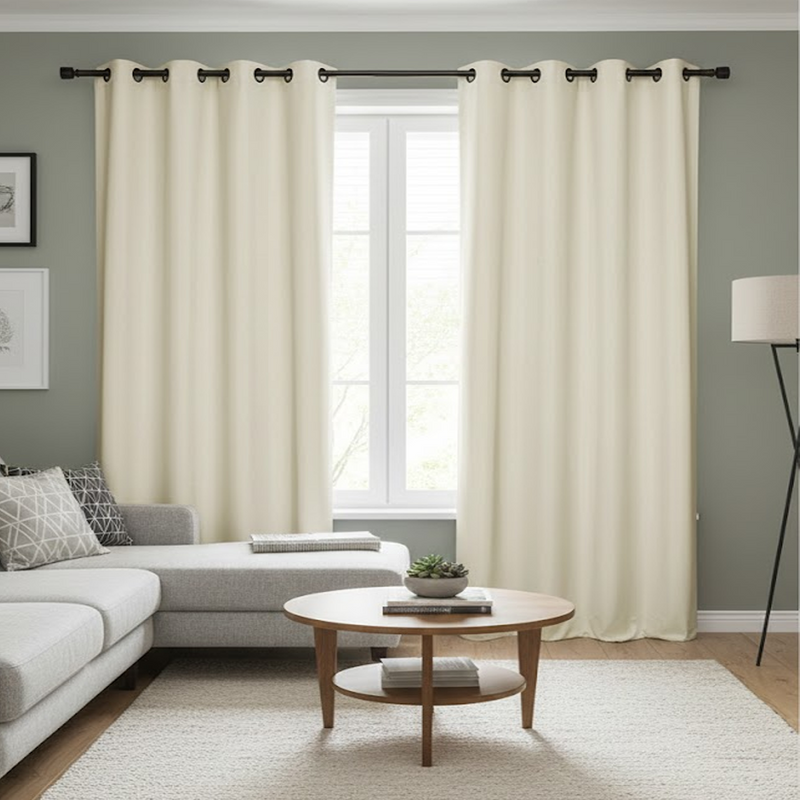 Rideau P.A.P thermique Malo naturel 140x250cm - MT - Mondial Tissus