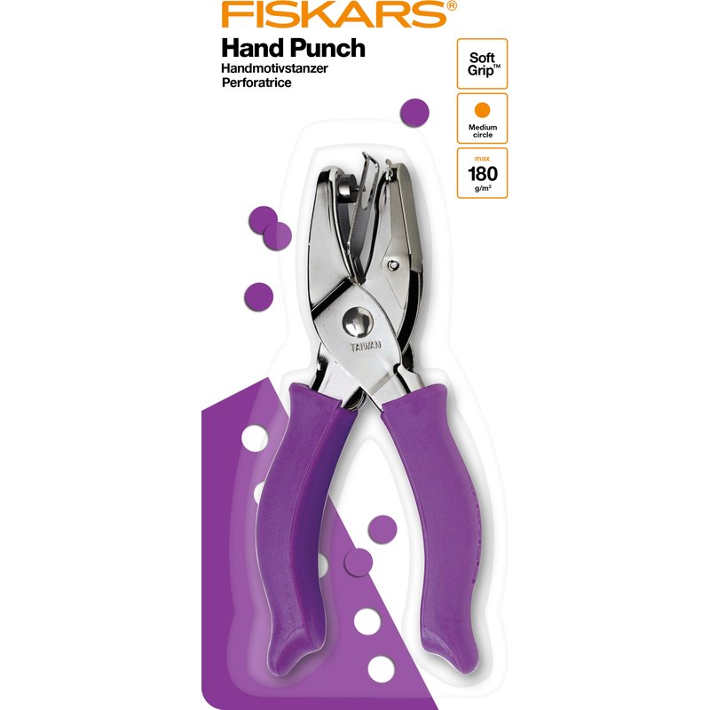 Perforatrice emporte pièces - moyen cercle 3 mm - Fiskars - Fiskars - Mondial Tissus