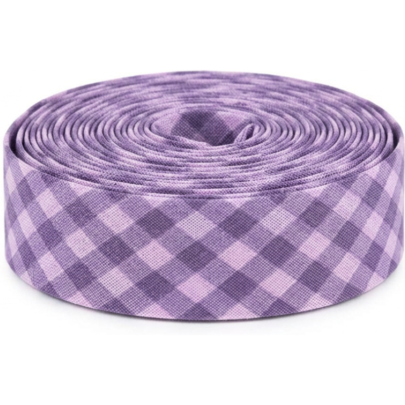 Biais 20mmx2m vichy violet clair - Frou Frou - Mondial Tissus