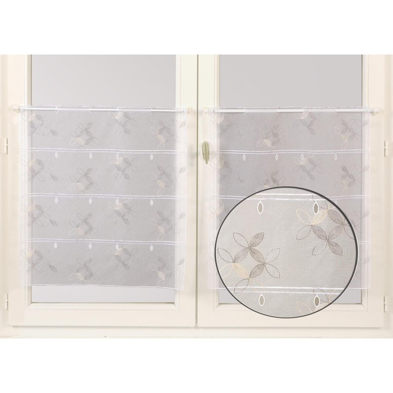 Modulables organza brodé cercle pétale 59 cm - Mondial Tissus