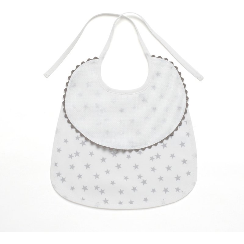 Bavoir 6 mois à broder Etoiles - DMC - Mondial Tissus