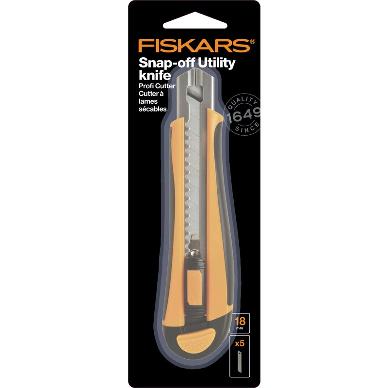 Cutter professionnel usage intensif 18 mm - Fiskars - Fiskars - Mondial Tissus