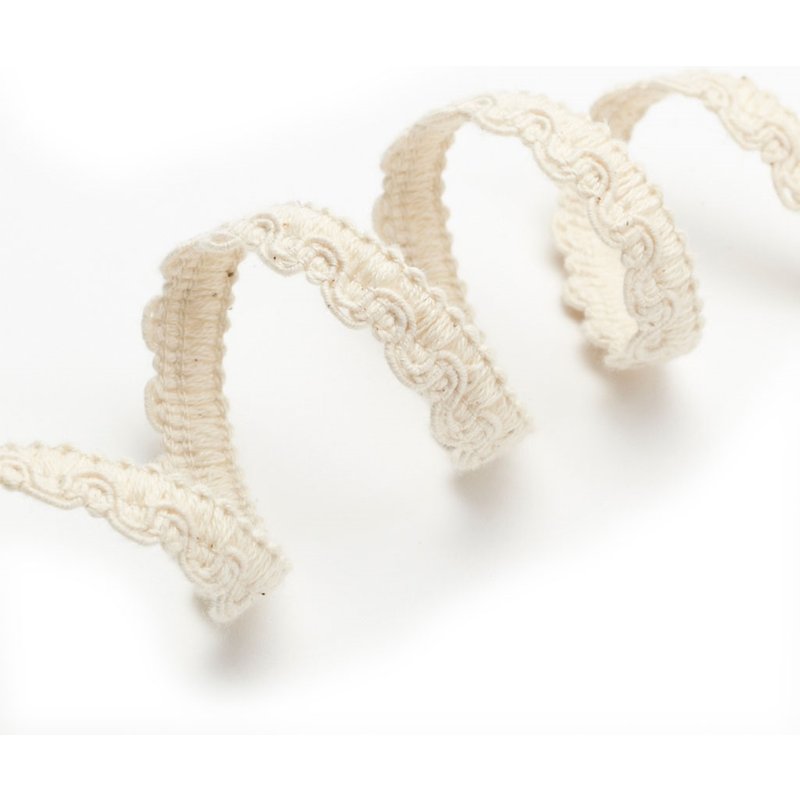 Galon lézarde mat crème 11 mm - Mondial Tissus