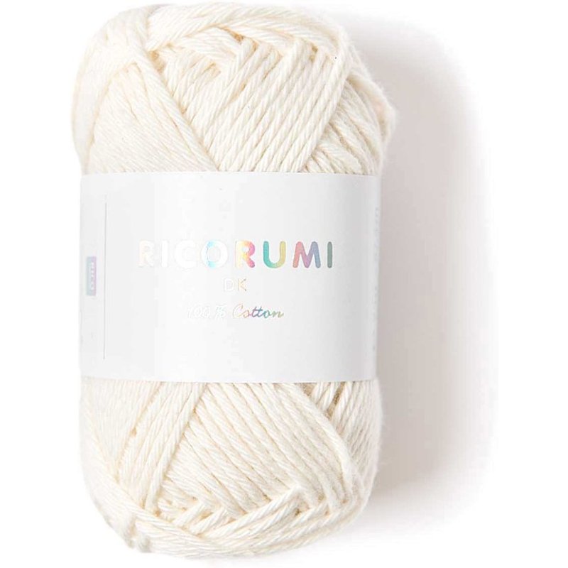 Fil à crocheter Creative Ricorumi dk crème 002 coton 57,5m - Rico Design - Rico Design - Mondial Tissus