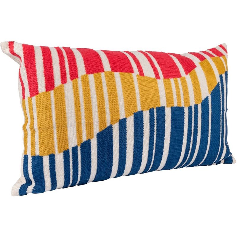 Housse de coussin rayures vagues 30x50cm - MT - Mondial Tissus