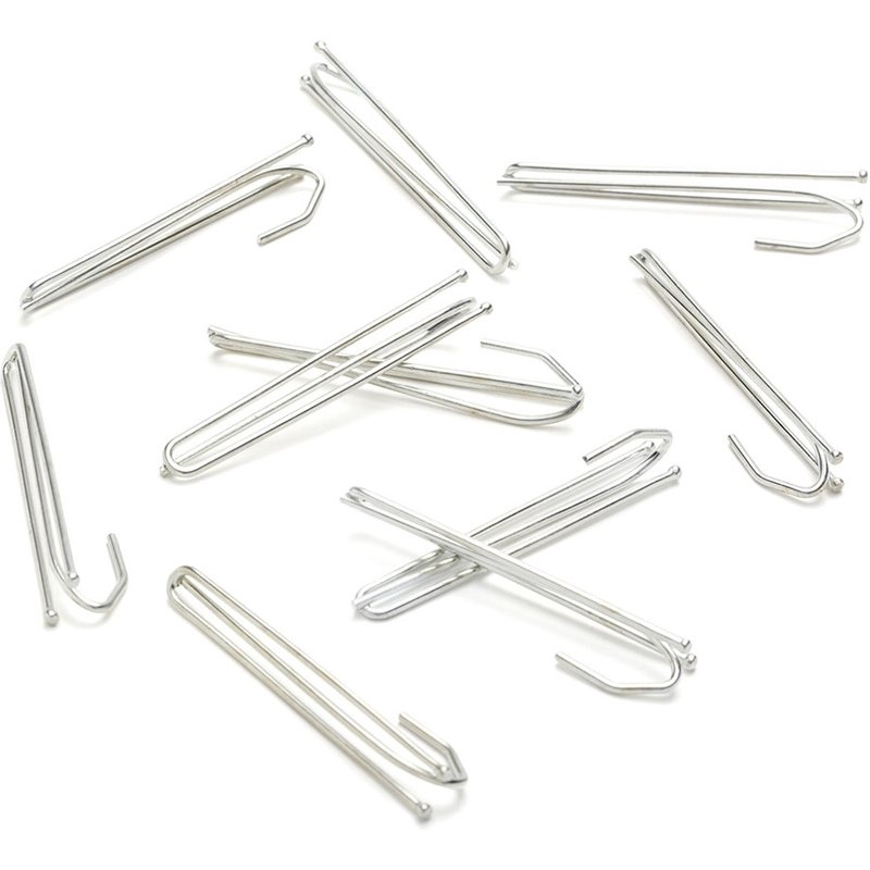 Agrafes pli flamand 2 branches sans tête - Mondial Tissus