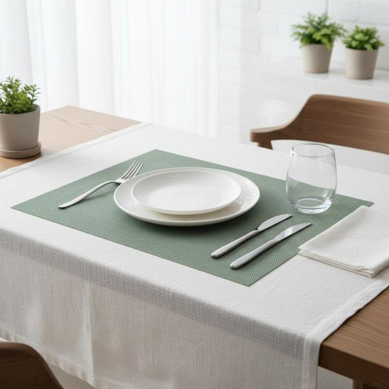 Set de table vinyl 30x45 sauge - Mondial Tissus
