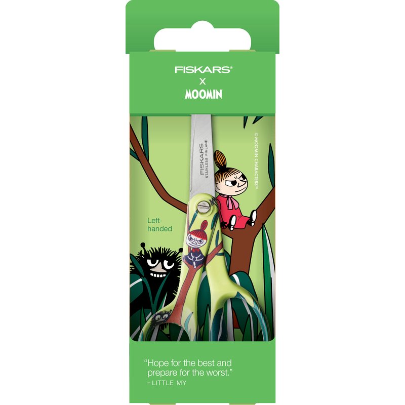 Ciseaux édition spéciale x Moomin gaucher 13 cm vert - Fiskars - Fiskars - Mondial Tissus