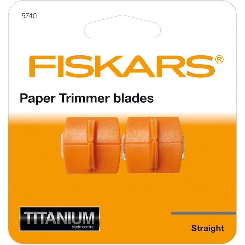 Lames titanium pour massicot coupe droite x2 - Fiskars - Fiskars - Mondial Tissus