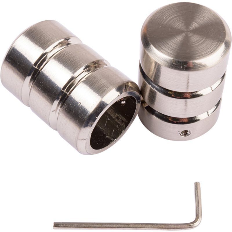 Embout cylindre 20 mm nickel mat - MT - Mondial Tissus