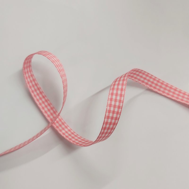 Ruban vichy 10 mm rose - Frou Frou - Mondial Tissus