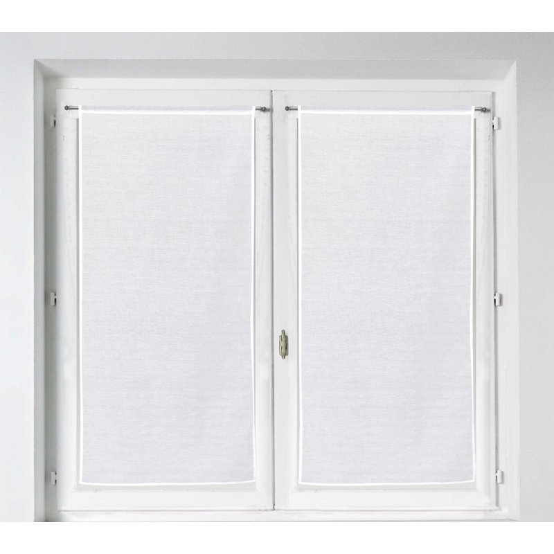 Paire de vitrages blc 60x120 - MT - Mondial Tissus