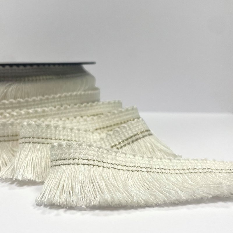 Frange Noura 15mm crème - Mondial Tissus