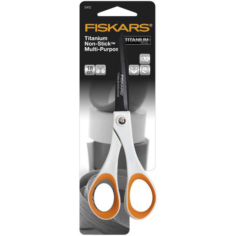Ciseaux multi-usages Titanium 17 cm - Fiskars - Fiskars - Mondial Tissus