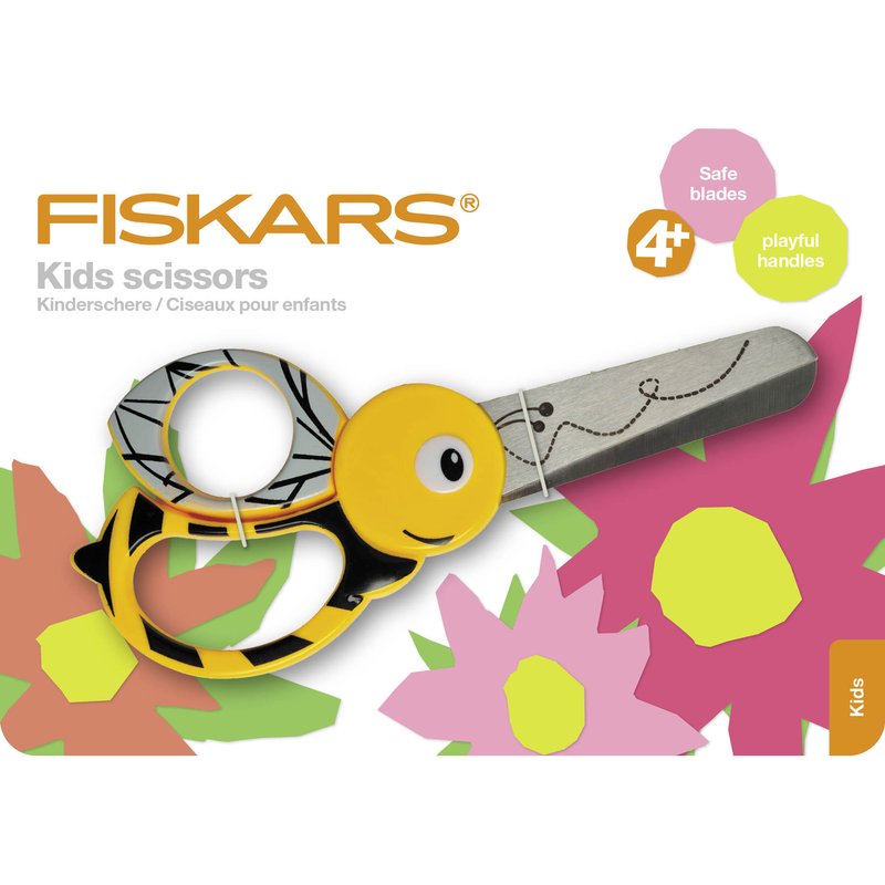 Ciseaux abeille enfant safe blades 13 cm - Fiskars - Fiskars - Mondial Tissus