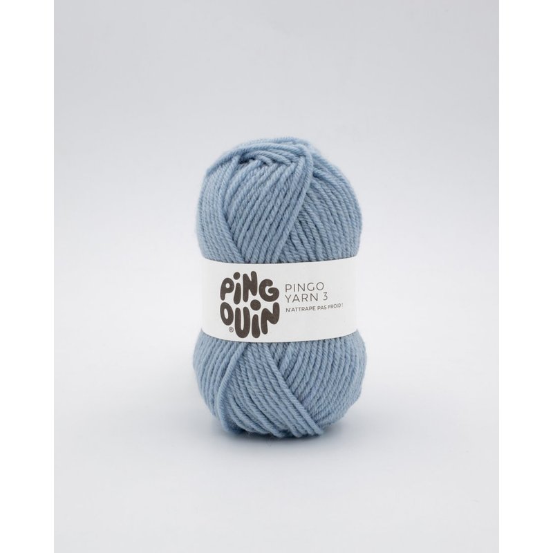 Pelote de fil à tricoter Yarn 3 bleu glacier - Pingouin - Pingouin - Mondial Tissus