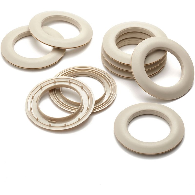 Œillets clipsables plastique Ø 44 mm couleur lin - Mondial Tissus