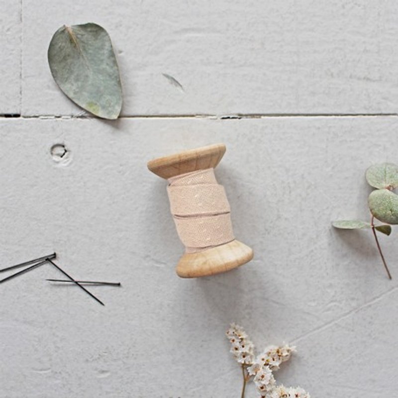 Biais viscose plumetis Dobby blush - Atelier Brunette - Atelier Brunette - Mondial Tissus