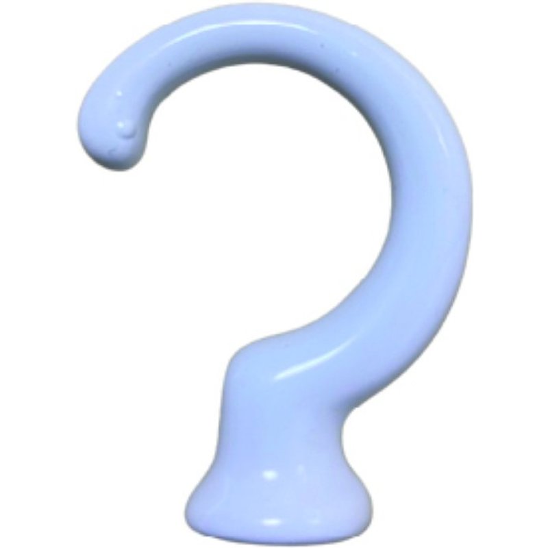 Lot de 2 crochets porte embrasses a visser blanc - Mondial Tissus