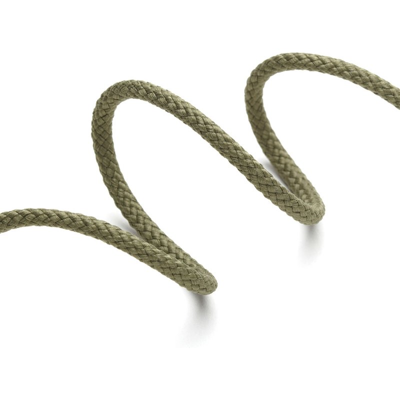 Cordon tressé 4mm - Kaki - MT - Mondial Tissus