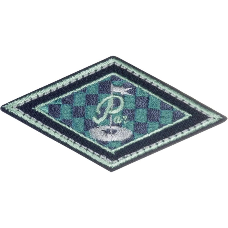 Écusson losange vichy bleu - Mondial Tissus