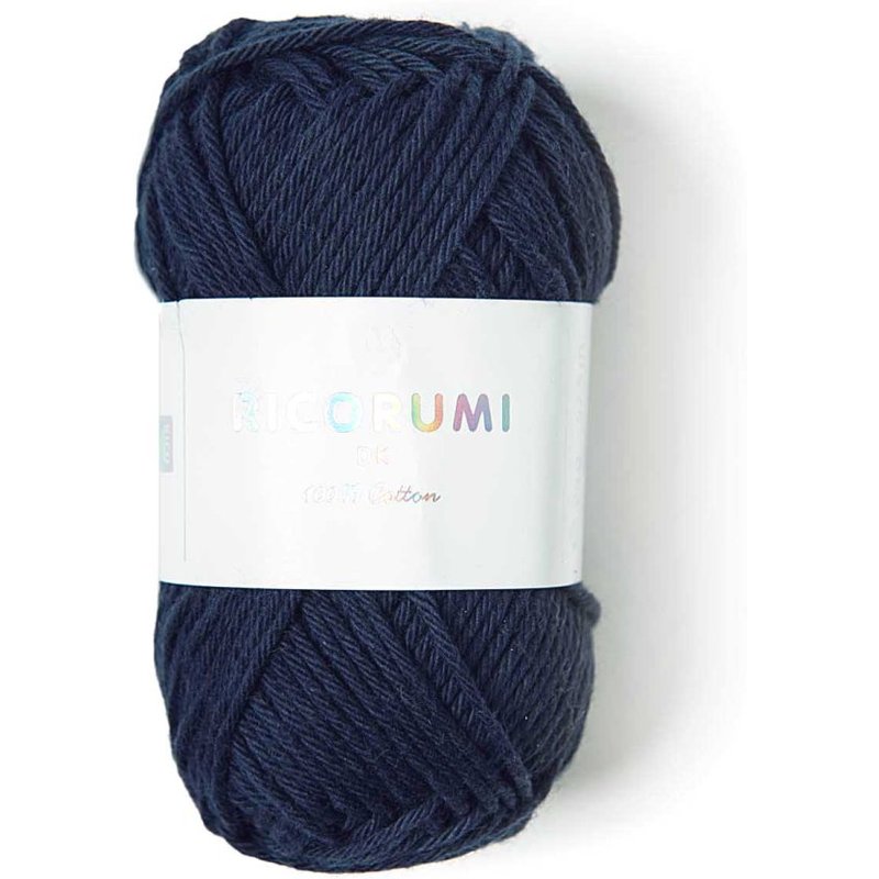 Fil à crocheter Creative Ricorumi dk bleu marine 036 coton 57,5m - Rico Design - Rico Design - Mondial Tissus