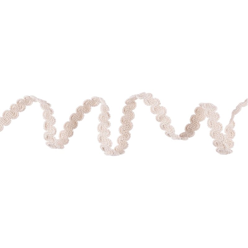 Galon serpentine crème 12 mm - Mondial Tissus