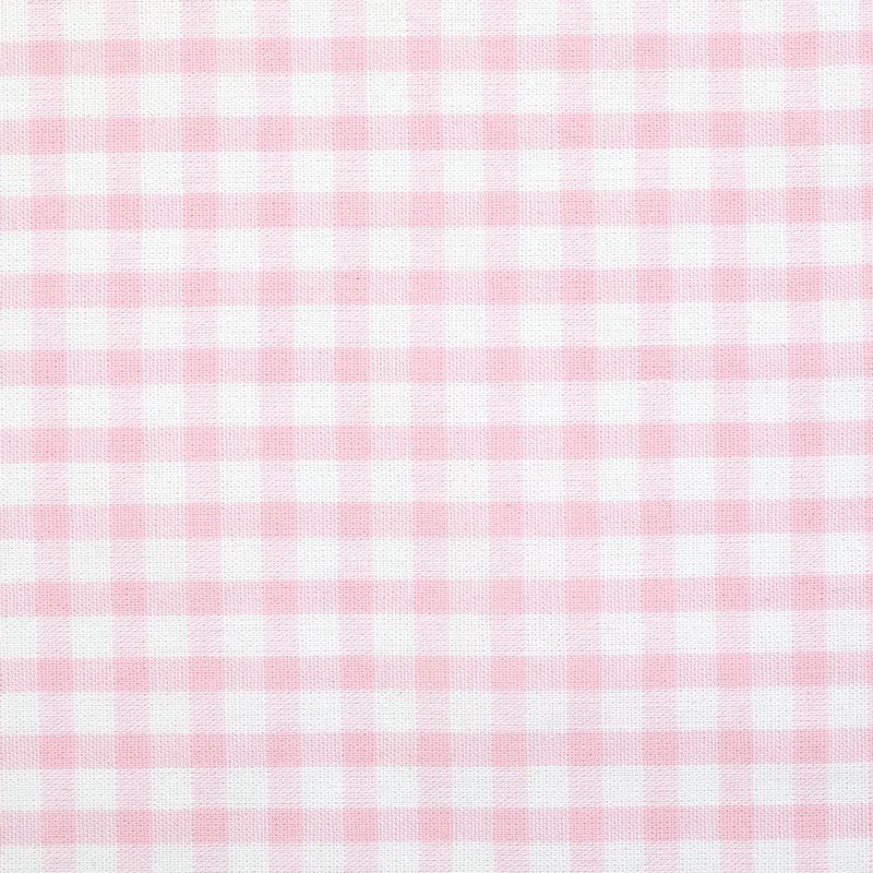Tissu coton vichy rose et blanc - Mondial Tissus