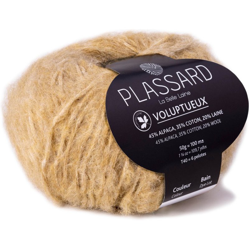Pelote de Laine Voluptueux-82 noisette 100 m - Plassard - Plassard - Mondial Tissus