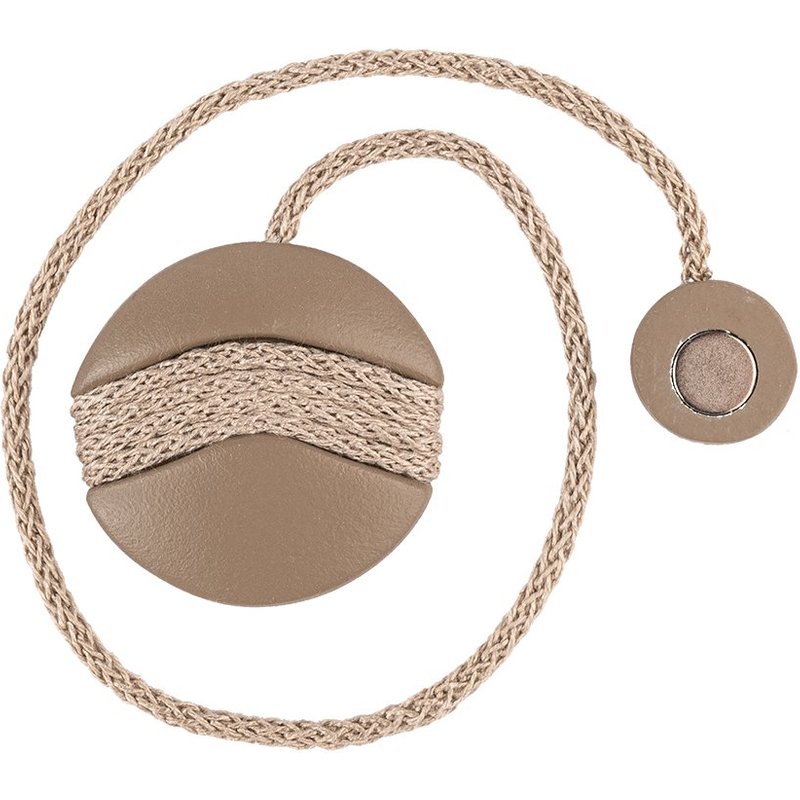 Embrasse magnétique Albane taupe - Mondial Tissus