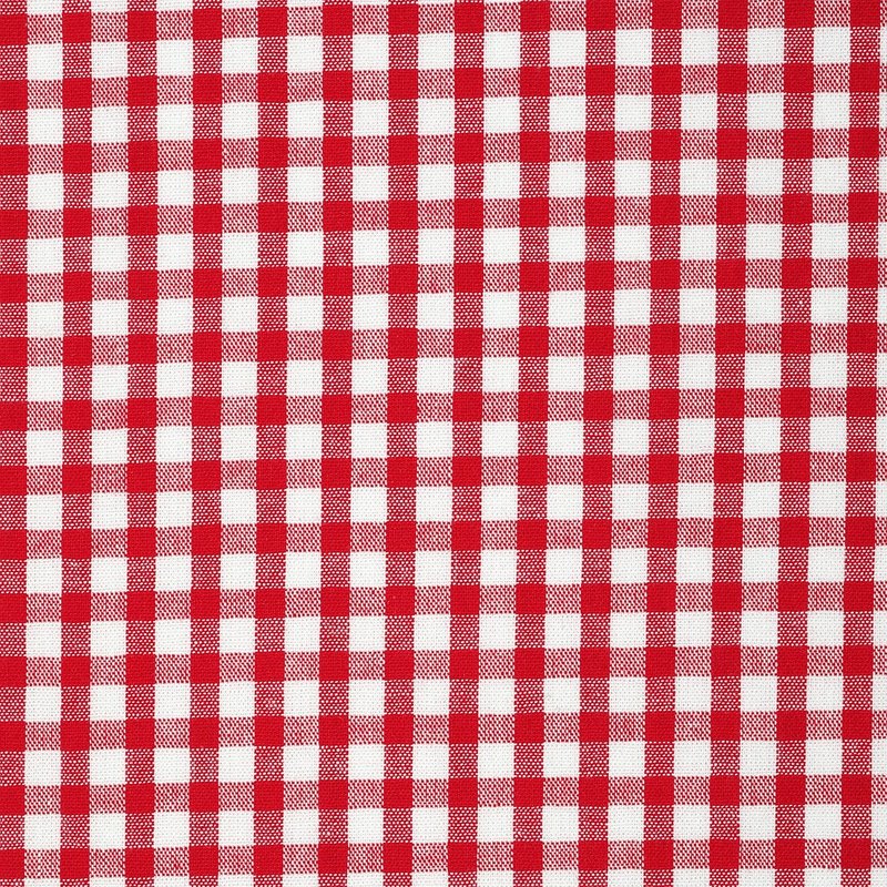 Tissu coton vichy rouge et blanc - Mondial Tissus