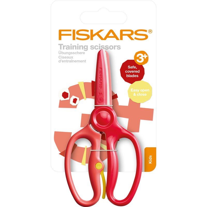 Ciseaux d'entraînement enfant rouge - Fiskars - Fiskars - Mondial Tissus