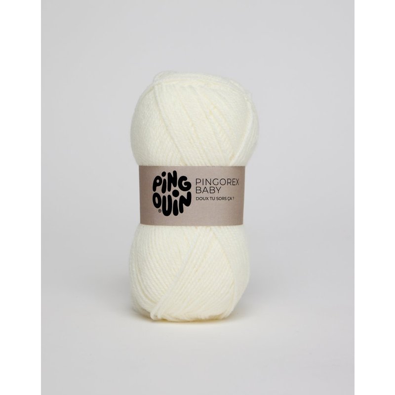 Pelote de fil à tricoter Rex Baby écru - Pingouin - Pingouin - Mondial Tissus