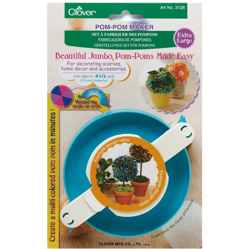 Outil de fabrication pompons taille très grand - Clover - Clover - Mondial Tissus