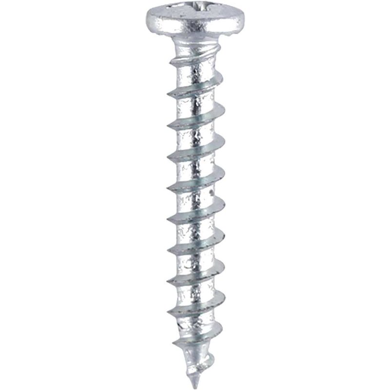 Pvc Window Screws Shallow Pan BZP 4.8mm 20mm Pack of 1000