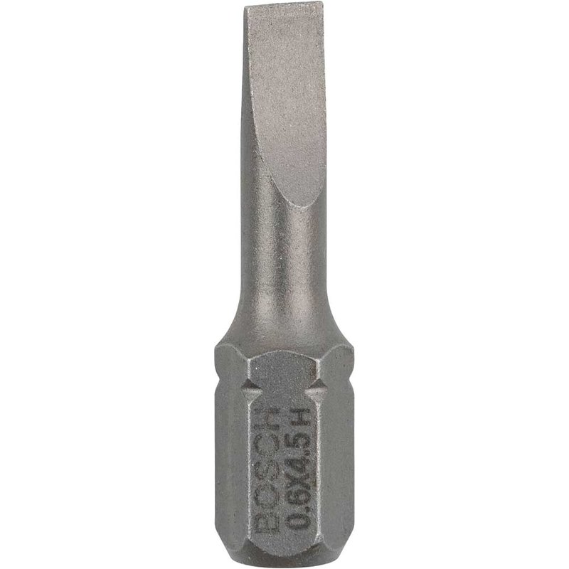 Bosch Extra Hard Slotted Screwdriver Bit 4.5mm 25mm Pack of 3