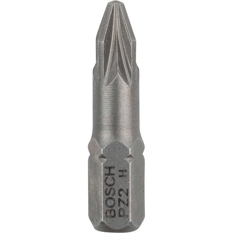 Bosch 2607001558 Extra Hard Screwdriver Bit PZ2 x 25mm (Pack of 3) 2607001558