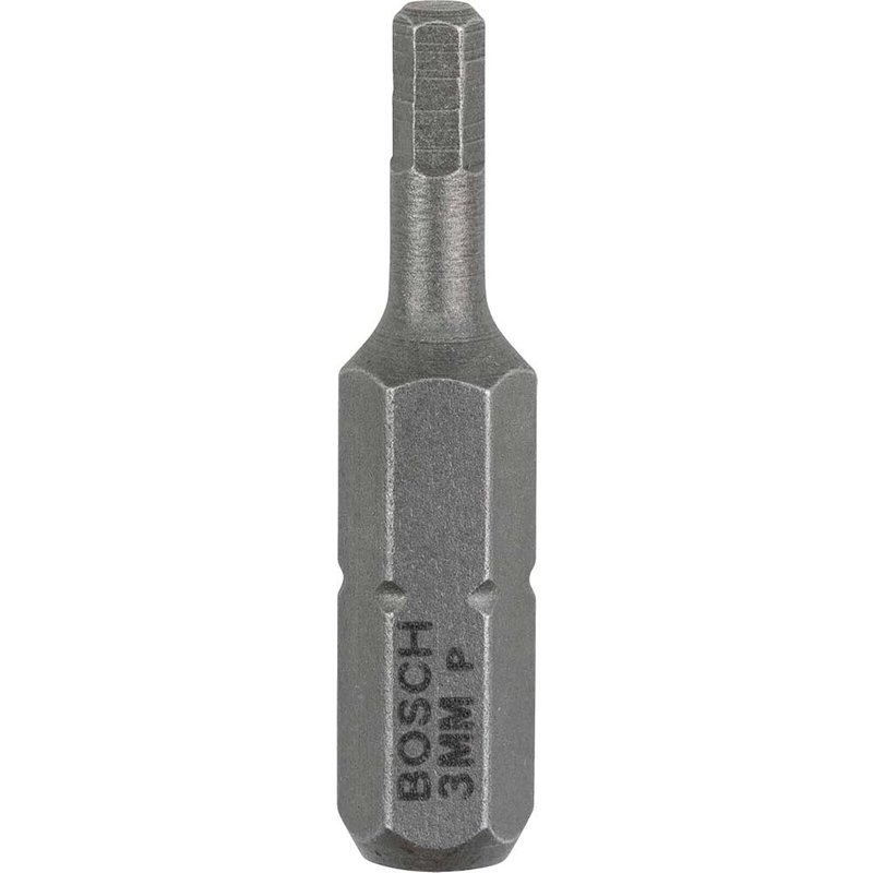 Bosch Hex Extra Hard Screwdriver Bit Hex 3mm 25mm Pack of 3
